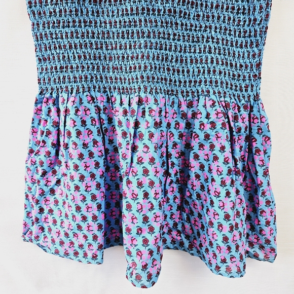 J. Crew Smocked Mermaid Floral Midi Skirt size 4 - Picture 5 of 10